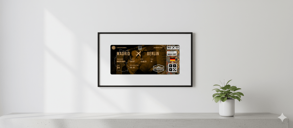 Boarding Pass con Diseño Alemania - Conoce el Planeta