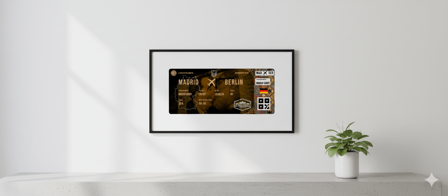 Boarding Pass con Diseño Alemania - Conoce el Planeta