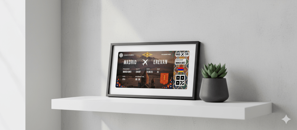 Boarding Pass con Diseño de Armenia - Conoce el Planeta