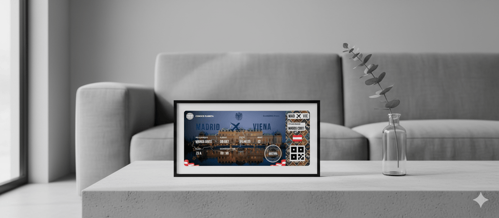 Boarding Pass con Diseño de Austria - Conoce el Planeta