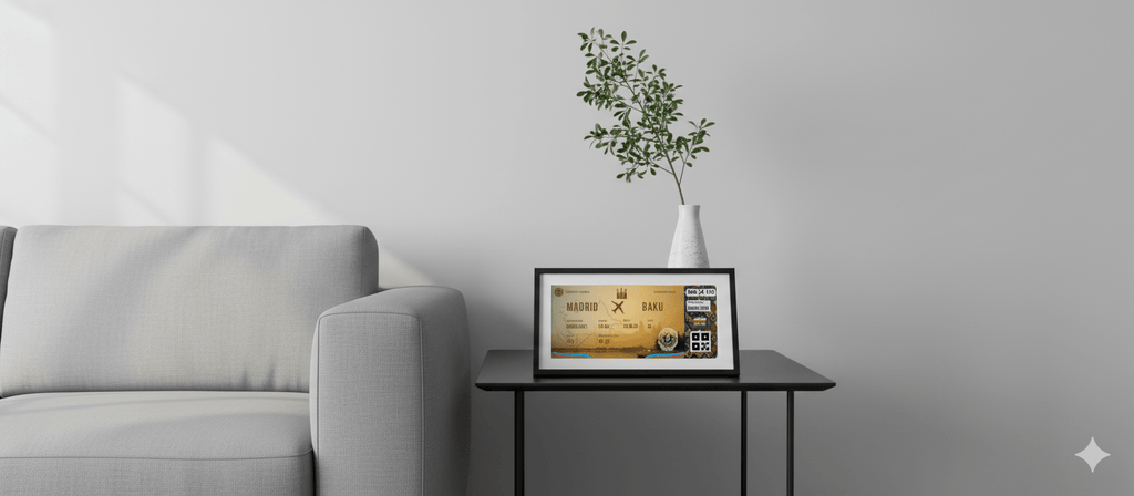 Boarding Pass con Diseño de Azerbaiyán - Conoce el Planeta