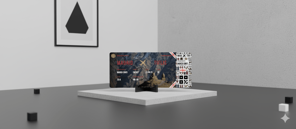 Boarding Pass con Diseño de Georgia - Conoce el Planeta