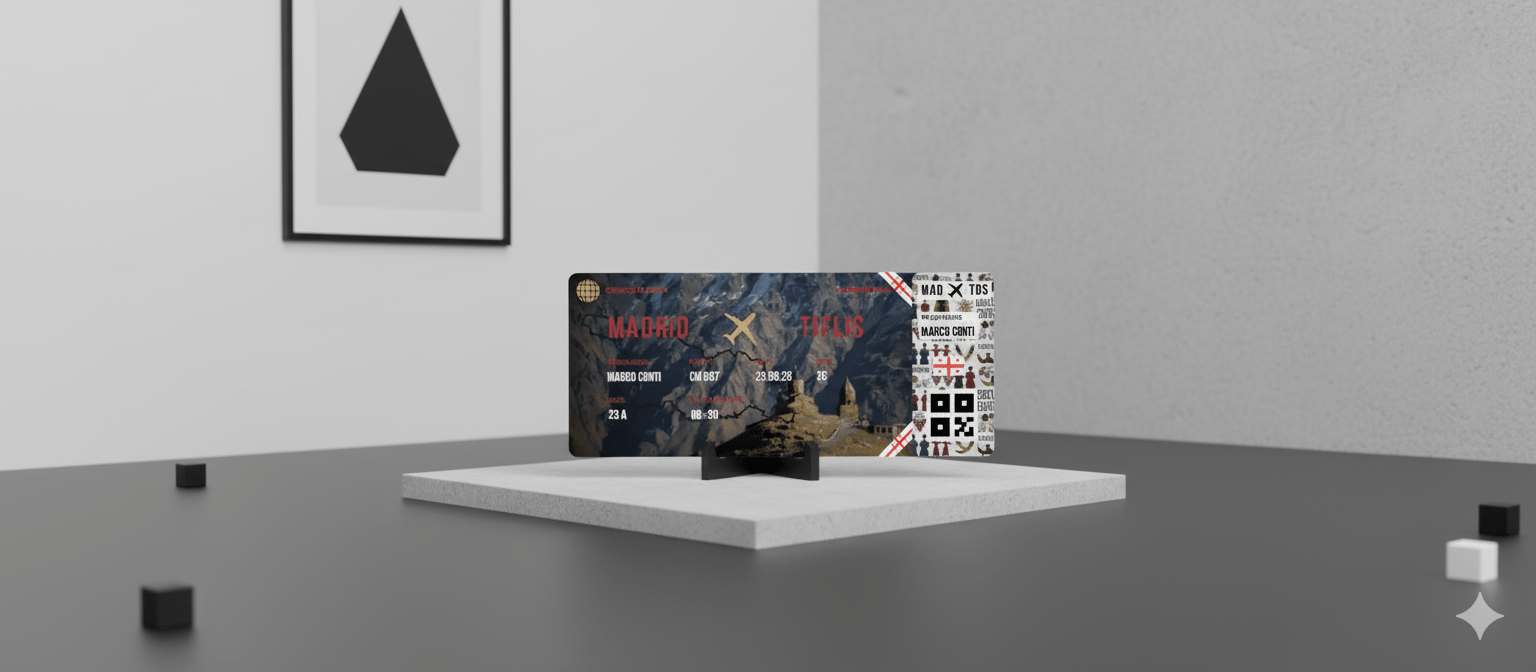 Boarding Pass con Diseño de Georgia - Conoce el Planeta