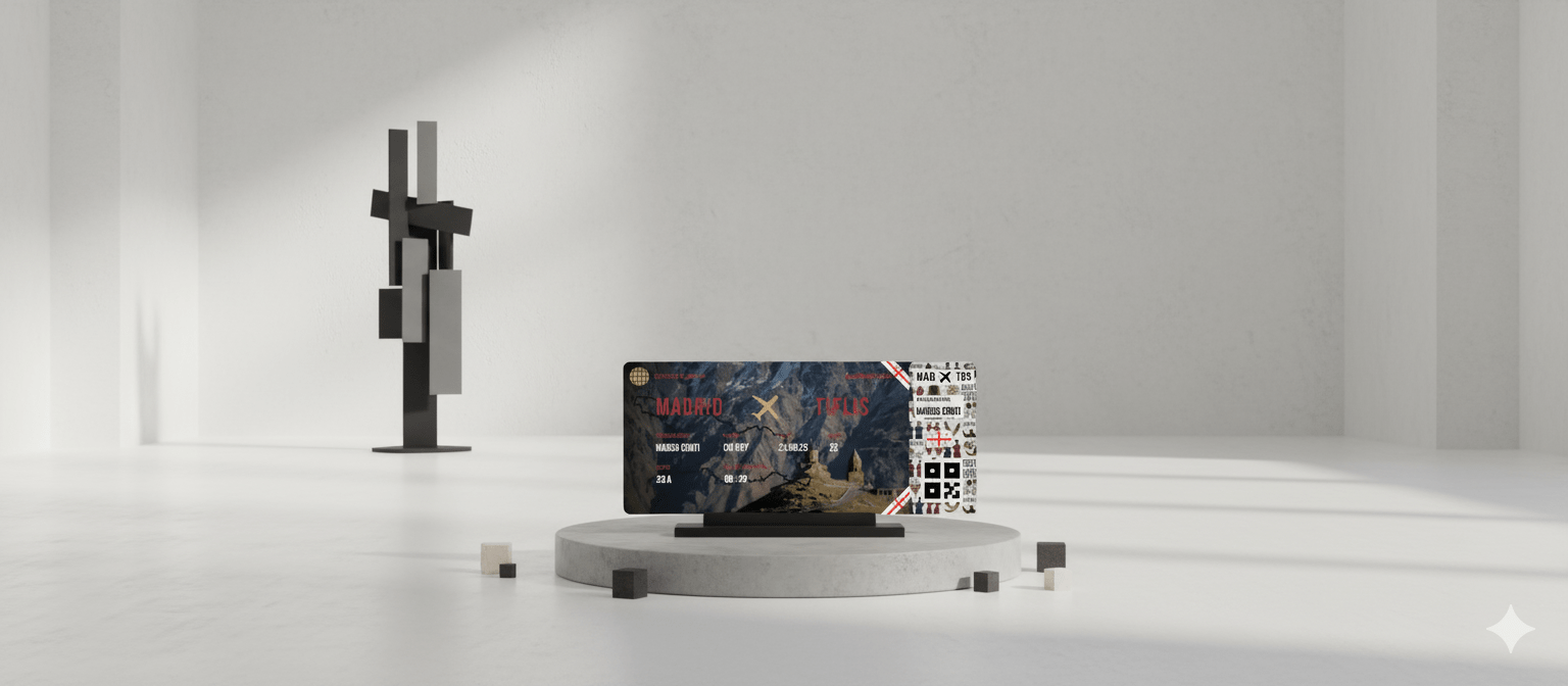 Boarding Pass con Diseño de Georgia - Conoce el Planeta