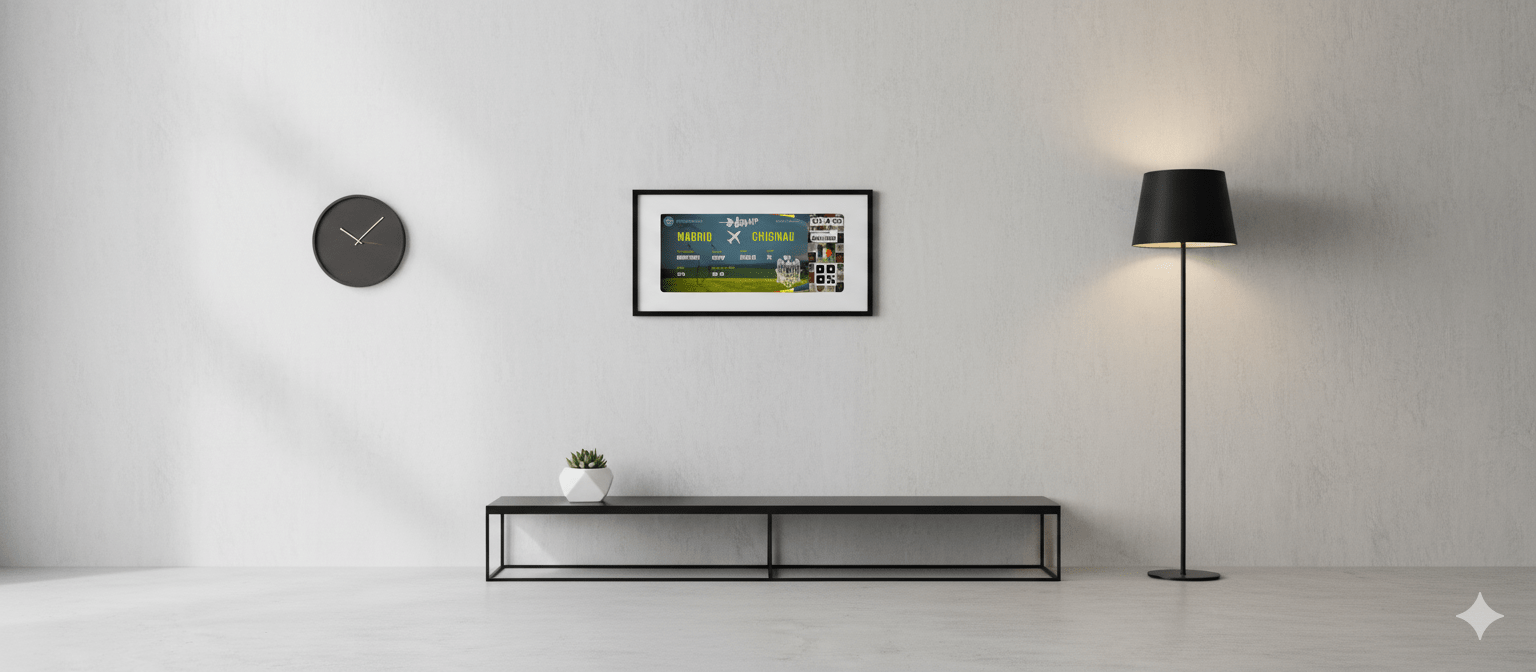 Boarding Pass con Diseño de Moldavia - Conoce el Planeta